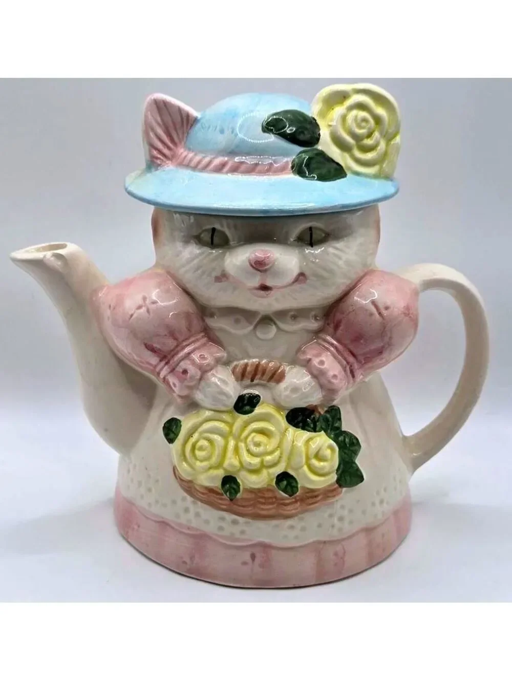 Vintage Albert E Price Cat Ceramic Teapot Tea Pot